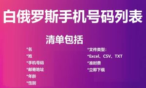 白俄罗斯电话号码列表