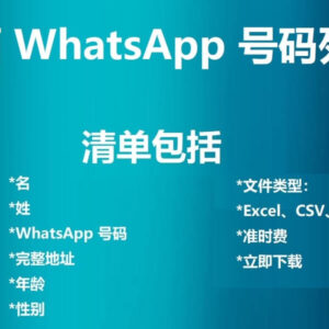 巴西 WhatsApp 号码列表