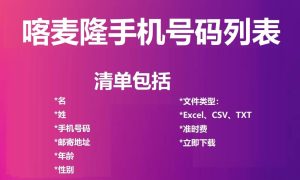 喀麦隆电话号码列表
