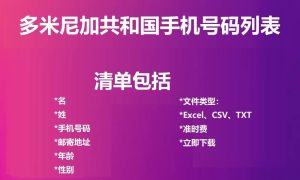 多米尼加共和国电话号码列表
