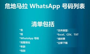 危地马拉 WhatsApp 号码列表