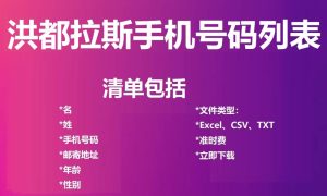 洪都拉斯电话号码列表