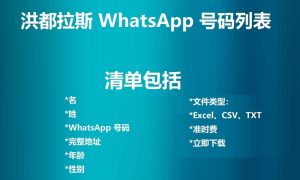 洪都拉斯 WhatsApp 号码列表