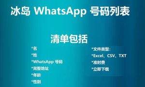 冰岛 WhatsApp 号码列表