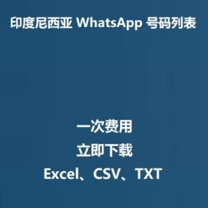 印度尼西亚 WhatsApp 号码列表