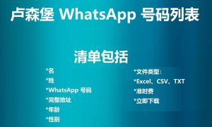 卢森堡 WhatsApp 号码列表
