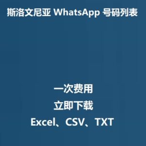 斯洛文尼亚 WhatsApp 号码列表
