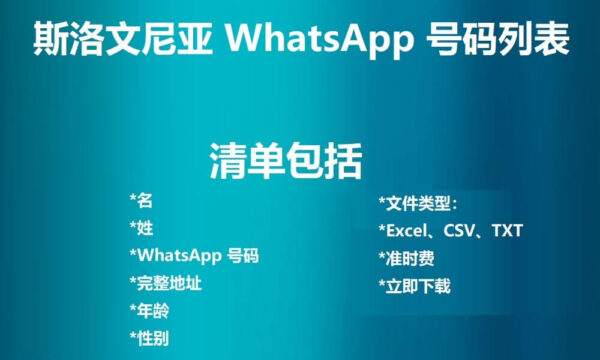 斯洛文尼亚 WhatsApp 号码列表