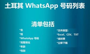 土耳其 WhatsApp 号码列表