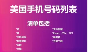 美国电话号码列表