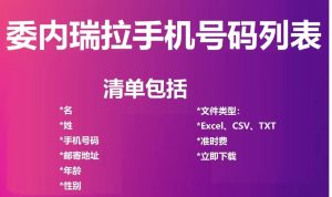 委内瑞拉电话号码列表