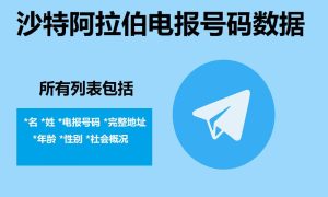 沙特阿拉伯电报号码数据